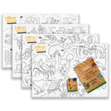 Jumbo Posters and Crayons Activity Set