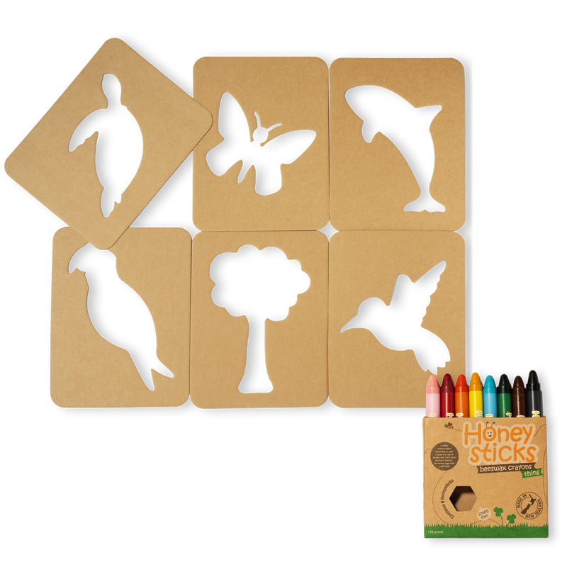 Jumbo Stencils and Crayons Activity Set