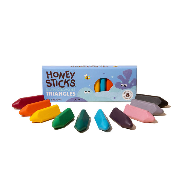 Honeysticks Bath Crayons Triangles 10pk