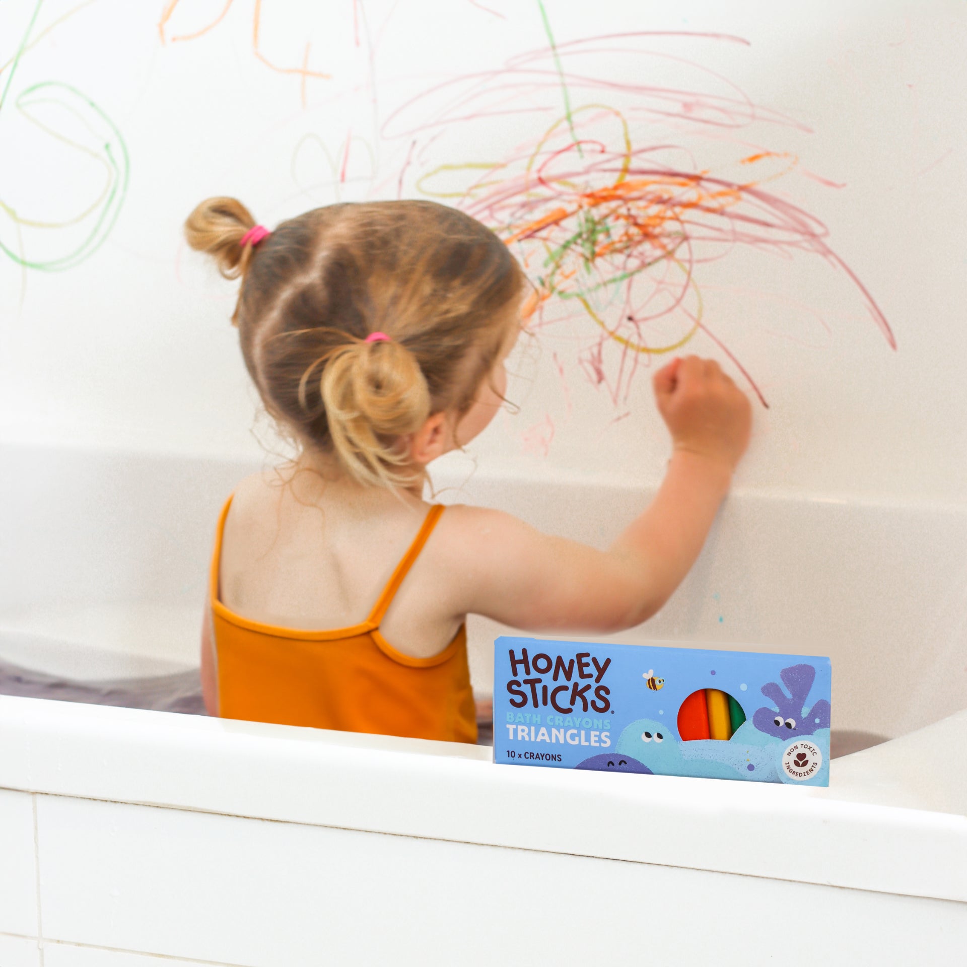 Honeysticks Bath Crayons Triangles 10pk