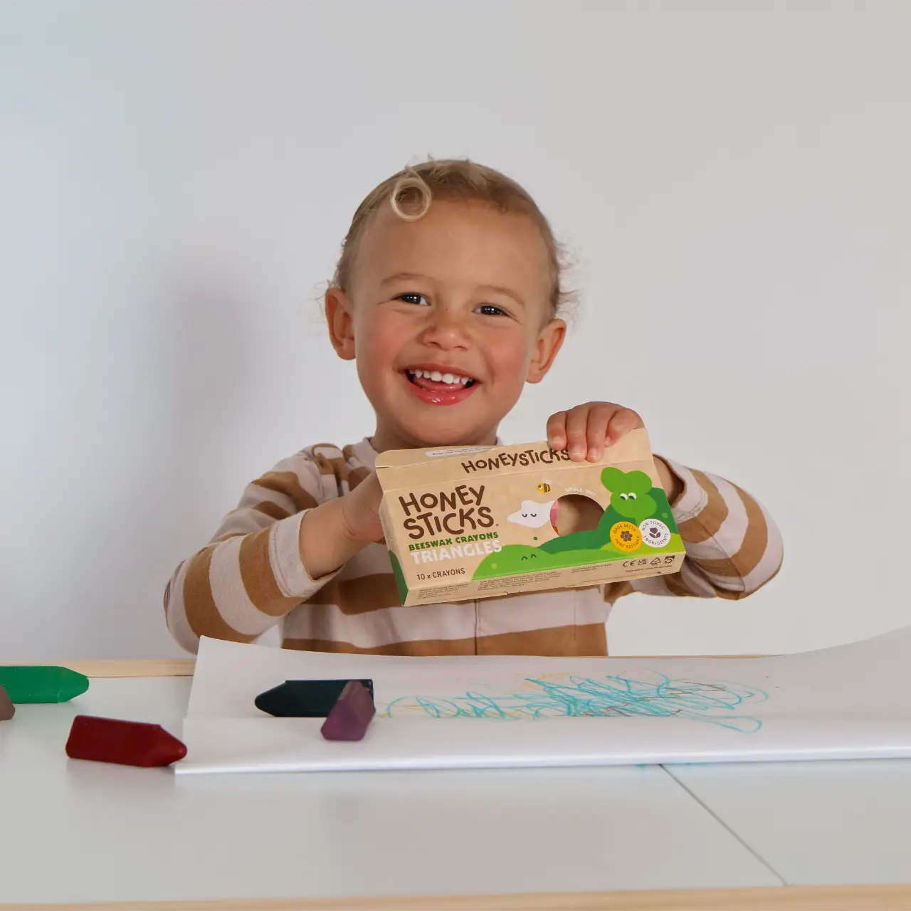 Honeysticks Beeswax Crayons Triangles 10pk