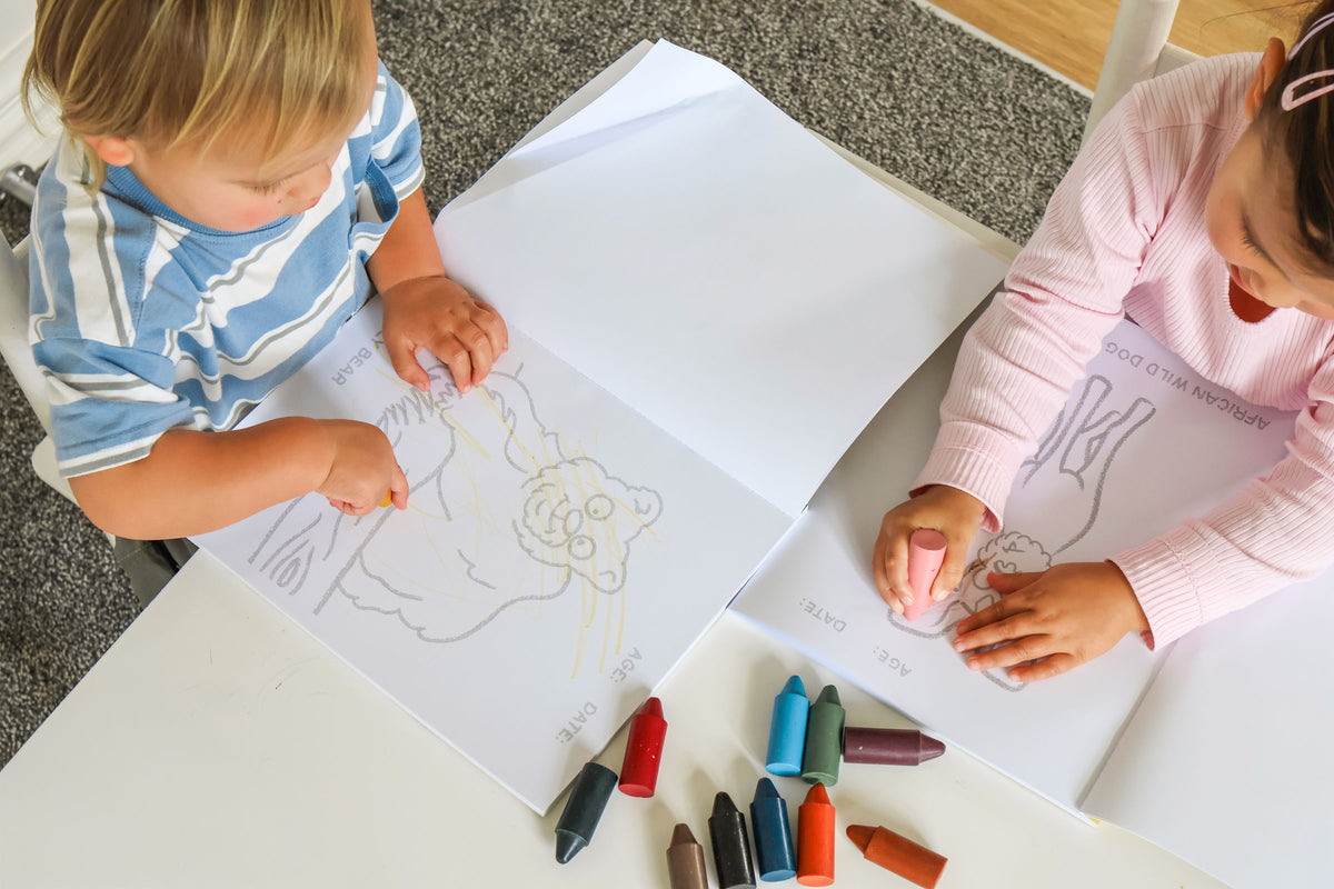 Toddler's First Colouring Book - An Endangered Animals Adevnture