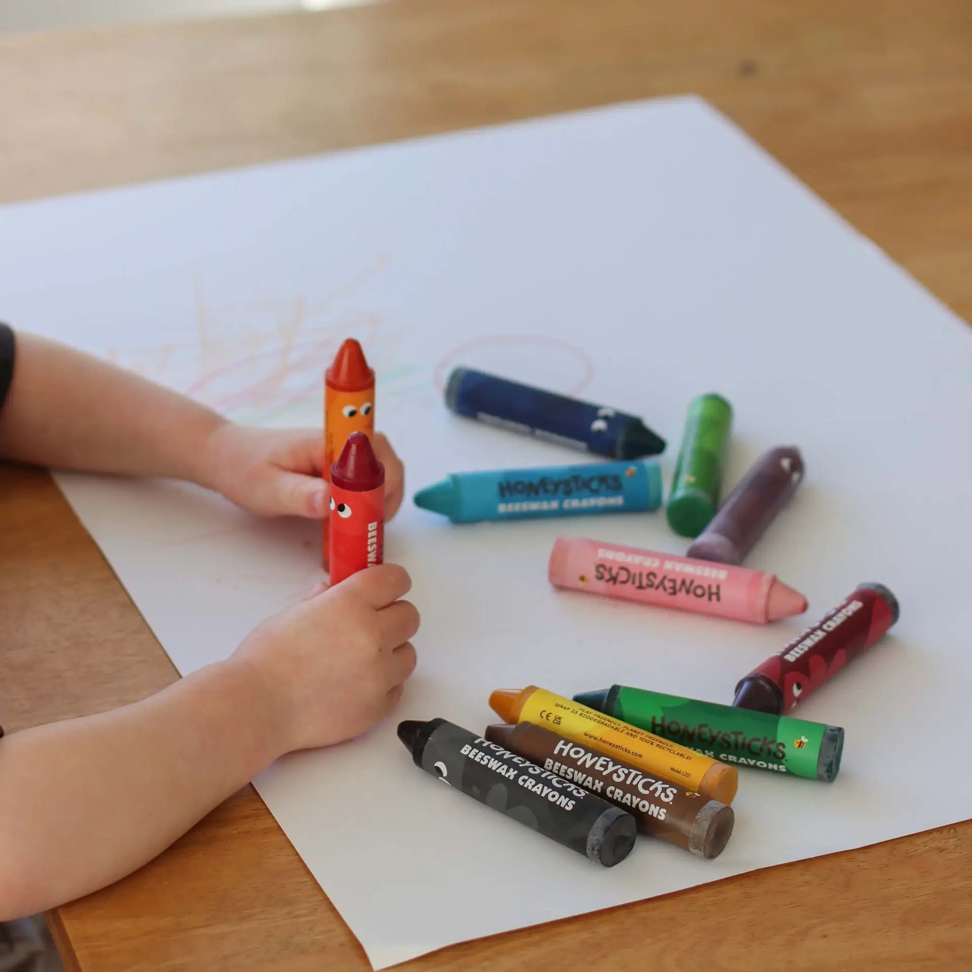 Honeysticks Super Jumbo Beeswax Crayons 12 Pack