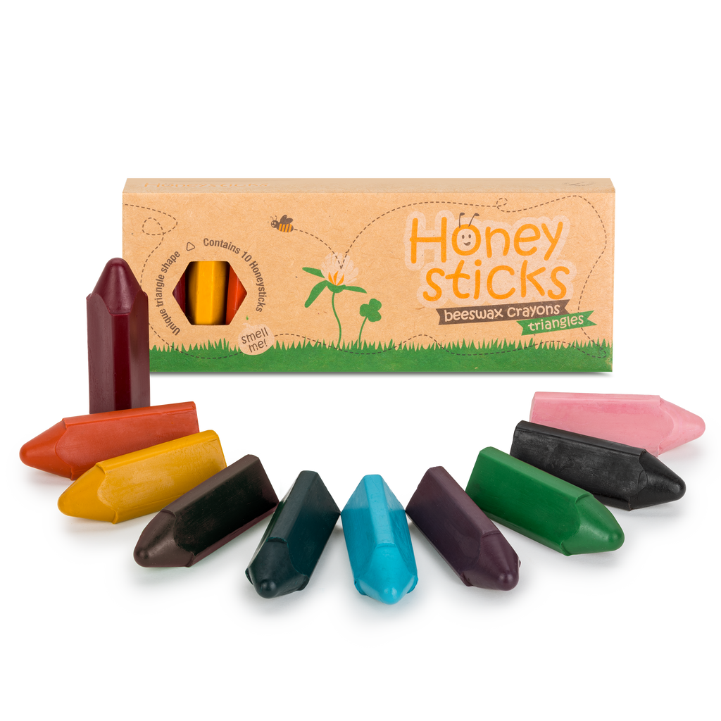 Honeysticks Triangles - Toddler Crayons - 10 Crayons — Oak & Ever