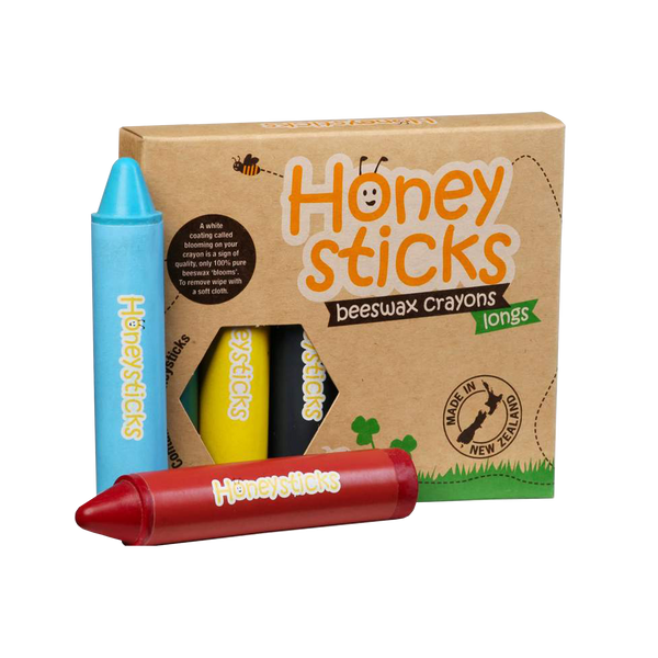 Honeysticks Jumbo Long Crayons, Beeswax Crayons